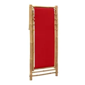 vidaXL Liegestuhl 60 x 123 x 93 cm rot klappbar