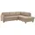 Home Affaire Ecksofa »Earl L-Form«, wahlweise auch mit Bettfunktion oder Bettfunktion mit Bettkasten beige