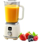 Tragbarer Mini Mixer Smoothie Maker to go 600 ml aufladbarer Personal Blender mit 10 Edelstahlklingen,Kabellos,wiederaufladbar 10+Mixvorgänge für Smoothies,Shakes & Saft unterwegs