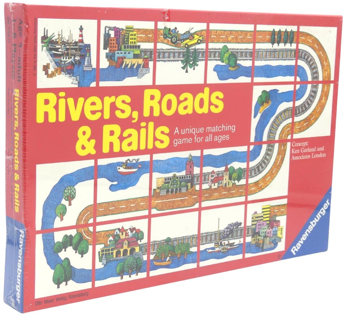 Ravensburger Rivers, Roads & Rails 007660 Unterhaltung Zuordnung Konzentratio...