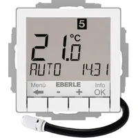 EBERLE UP-Uhrenthermostat UTE4800F-RAL9016-G55