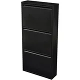[en.casa] Sokndal 50 x 104 x 15 cm 3 Klappen schwarz