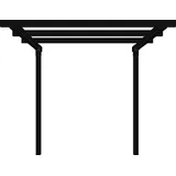 Plus Pergola Cubic 1 tlg. (L x B x H: 188 x 238 x 226 cm, Holz, Verlängerung, Schwarz RAL 9005)
