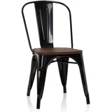 HJH Office Vantaggio Comfort W echtholz dunkel/metallic schwarz