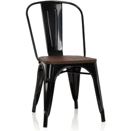 HJH Office Vantaggio Comfort W echtholz dunkel/metallic schwarz