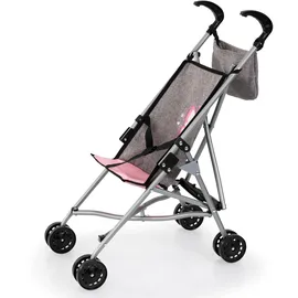 Bayer Design Puppenbuggy mit Tasche Dunkelblau/Pink
