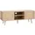 Vevor Rattan TV-Lowboard 120 x 40 x 49 cm Eiche Massivholz