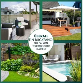 EasyMaxx Solar-Leuchte Dekowürfel weiß