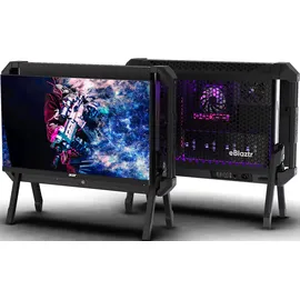 eblaztr ITX Gaming Desktop Gehäuse schwarz