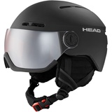 Head KNIGHT Visier Skihelm für Erwachsene, Unisex, Black, XS/S