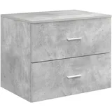 vidaXL Wandaufbewahrung Badezimmer Betongrau 62,5 x 44,5 x 50 cm