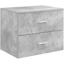 vidaXL Wandaufbewahrung Badezimmer Betongrau 62,5 x 44,5 x 50 cm
