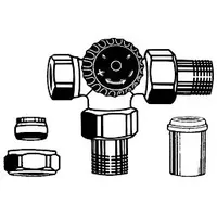 HEIMEIER Thermostat-Dreiwege-Ventilunterteil 4150-02.000