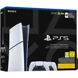 Sony PlayStation 5 Digital Edition 825 GB Weiß + 2 DualSense-Controller