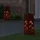 vidaXL Solarleuchte Stahl 18 cm x 18 cm x 50 cm 2er Set rostig