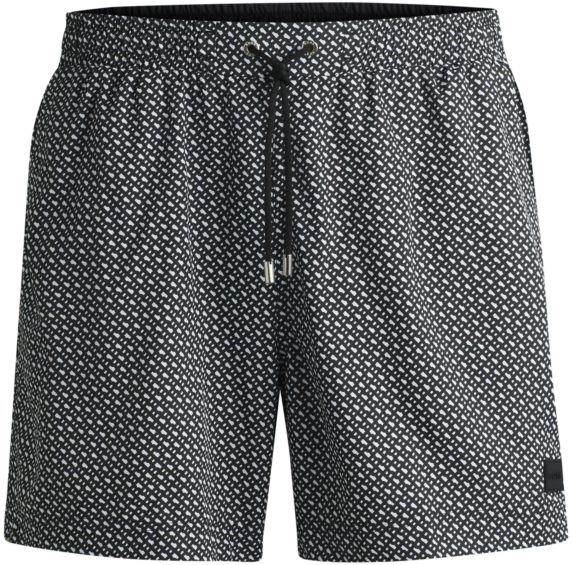 Badeshorts BOSS "Ciro" Gr. XXL, N-Gr, schwarz (black 001) Herren Badehosen mit Monogramm-Muster