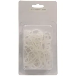 Befestigungshaken für Lichterketten und Lichtschläuche - Kunststoff - H: 3,1cm - 24er Set