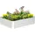 Outsunny Hochbeet 120 x 90 x 30 cm Silber