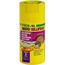 JBL PRONOVO KILLIFISH GRANO, Hauptfutter für Killifische von 3-10 cm, Fischfutter-Granulat, Klickdosierer, Größe S, 100 ml
