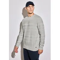 STREET ONE Rundhalspullover Grau M