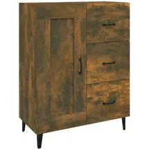 vidaXL Sideboard Räuchereiche 69,5x34x90 cm Holzwerkstoff