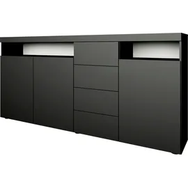 borchardt Möbel Highboard »Kapstadt«, Breite 200 cm schwarz