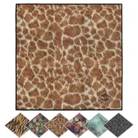 POPNWOW Mikrofaser Reinigungstuch, Brillenputztücher Optikerqualität 30x30cm, Microfiber Cleaning Cloths für Brille, Kamera, Objektiv, Handy, Tablet, Display, Glas (Magic Africa - Giraffe)