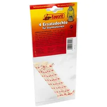 Favorit Ersatzdocht 4er-set, für Öllampe, Docht für Windlicht, Baumwolle, 10 cm