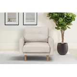 Home Affaire Sessel »TRIPLO Relaxsessel mit Wellenunterfederung, Maße B/T/H: 95/100/89 cm« Polstersessel mit Steppung im Rückenkissen, hohe Qualität, beige