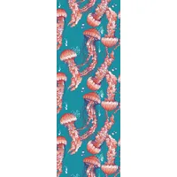 Queence Vinyltapete Aylin 90x300 cm 0,9 m2 Blau/Bunt