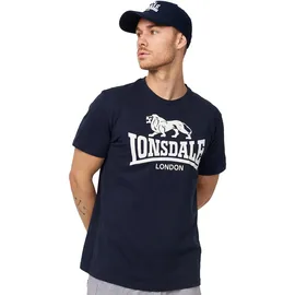 Lonsdale Herren Logo T-Shirt, Marineblau, 5XL EU
