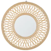 Beliani Wandspiegel Bacata 60 x 60 cm Braun