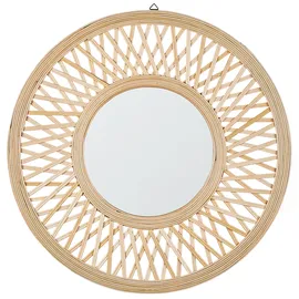 Beliani Wandspiegel Bacata 60 x 60 cm Braun