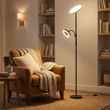 GLOBO LED Stehleuchte 20w H 178 cm Schwarz