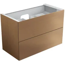 Keuco Waschtischunterschrank 2 Auszüge 105 x 70 x 53,5 cm Eiche Hell