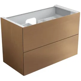 Keuco Waschtischunterschrank 2 Auszüge 105 x 70 x 53,5 cm Eiche Hell