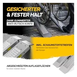 monzana Auffahrrampe 2er-Set 400kg klappbar
