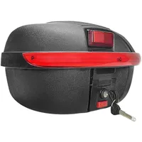 Sachsenrad Gepäckträger-Box Globus Gepäckträgertasche rot|schwarz