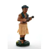 DIXIE STORE Wackelfigur Auto Lustig Hawaii Deko Auto - 11cm Wackelfigur Auto Gadget - Wackeldackel fürs Auto Deko Innen - Autos Spielzeug - Auto Innenraum Zubehör Innenraum Deko - Ukulele Boy