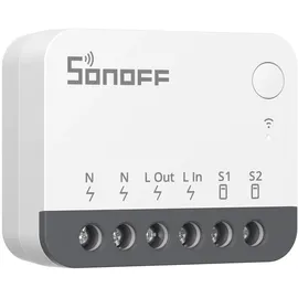 Sonoff ZBMINIR2 Zigbee Smart Schalter, Zigbee 3.0 Lictschalter, Zigbee Smart Switch Funktioniert mit Alexa & Google Home, Zigbee Hub Erforderlich, Neutralleitung Erforderlich