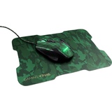 Trust Gaming GXT 781 Rixa Gaming Mouse + Mousepad, camo grün, USB (23611)