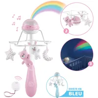Chicco Chicco, Babymobile, Regenbogen Mobile 3-in-1 Pink