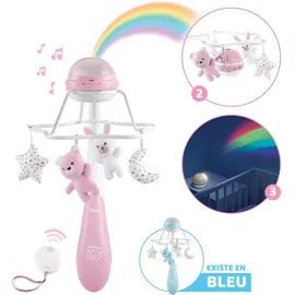 Chicco Chicco, Babymobile, Regenbogen Mobile 3-in-1 Pink