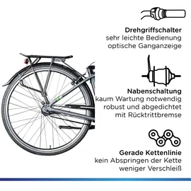Zündapp Green 3.7 28 Zoll RH 48 cm Damen anthrazit