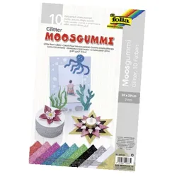Folia 239109, Handwerkliche Schaumplatte, Mehrfarbig, 2 mm, 20 cm, 29 cm, 10 Blä