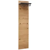 DIETER KNOLL Garderobenpaneel Anthrazit, Eiche, Holz, Metall, Balkeneiche, furniert, 42x183x27 cm, Goldenes M, Made in Germany, DGM-Klimapakt, Aufhängemöglichkeit, Garderobe, Garderobenpaneele, Garderobenpaneele