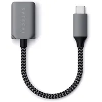 Satechi USB-C-auf-USB-A 3.0 Adapterkabel, Typ-C-auf-USB-A Buchse mit 5 Gbit/s Geschwindigkeit für MacBook Air/Pro/Neo, Laptop, PC, Tablet, iPhone, iPad und mehr – Space Grau