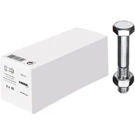 E-Norm 6-Kantschraube 4.8 Mu galZn M8 x 30 200 Stück