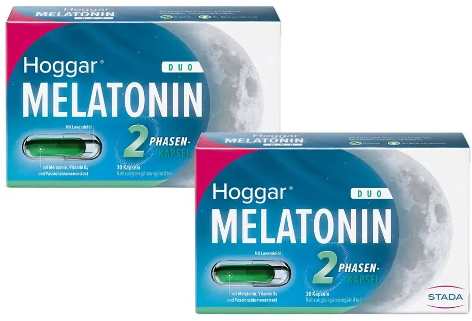 Hoggar Melatonin Duo Einschlaf-Kapseln