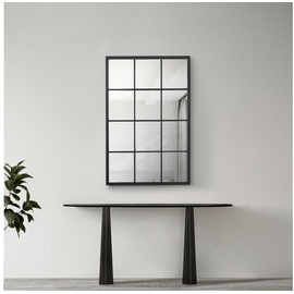 [en.casa]® [en.casa] Wandspiegel Cupello 90x60cm Rahmen Schwarz matt,